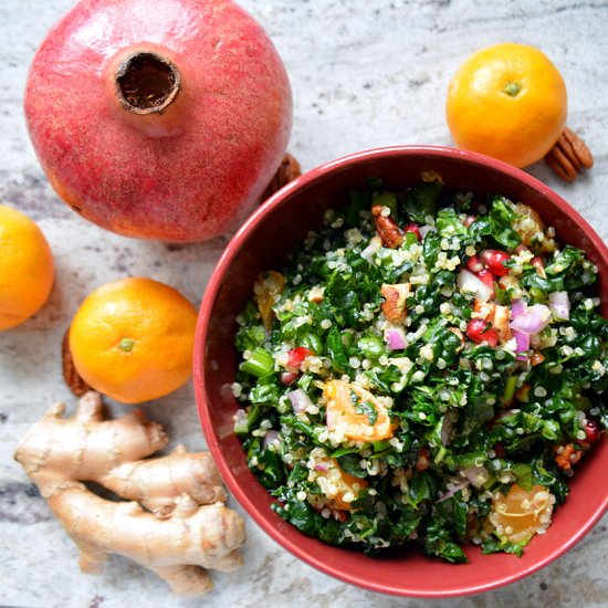 Pomegranate Mandarin Quinoa Salad