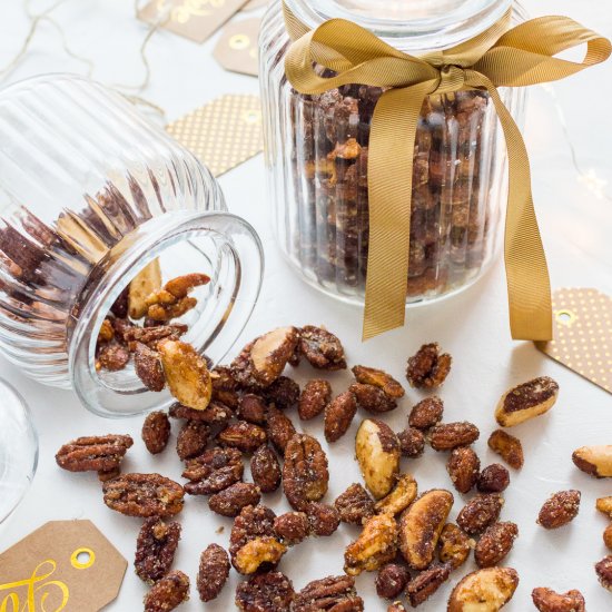 Spiced Honey Roasted Nuts