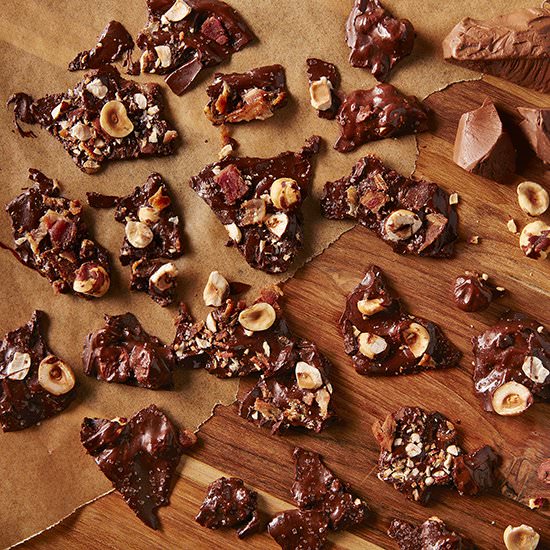 Bacon Hazelnut Bark