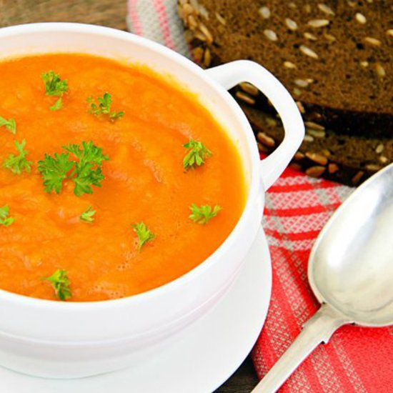 Roasted Carrot Soup [Vegan]