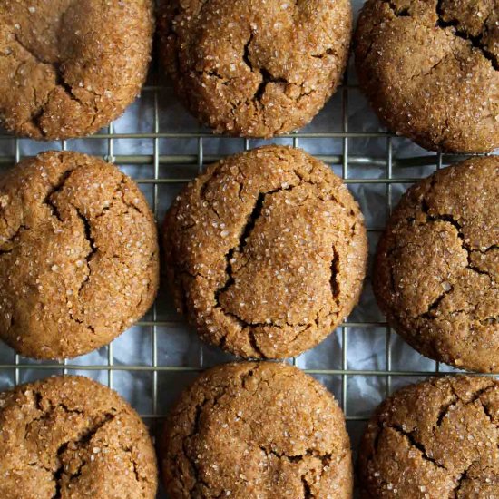 Soft Molasses Cookies