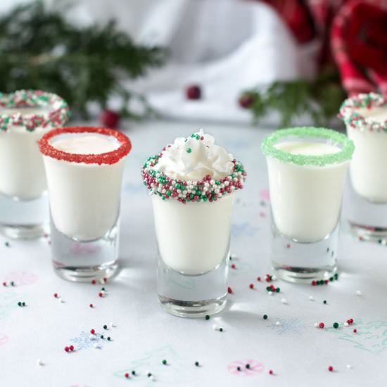 Festive Cake Batter Shots