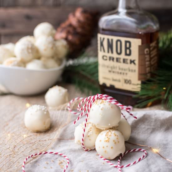 Bourbon White Chocolate Truffles