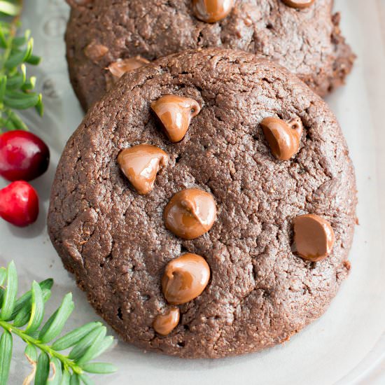 Peppermint Brownie Cookies