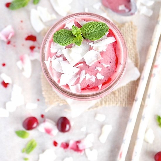 Creamy Tropical Cranberry Cocktail