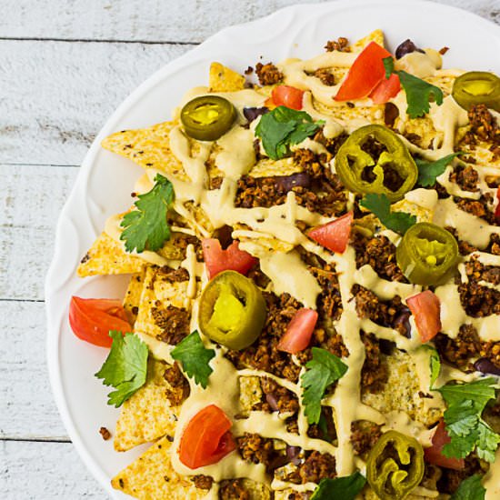 Ultimate Fully Loaded Vegan Nachos