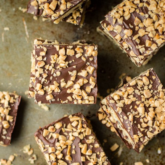 Toffee Chocolate Chip Shortbread