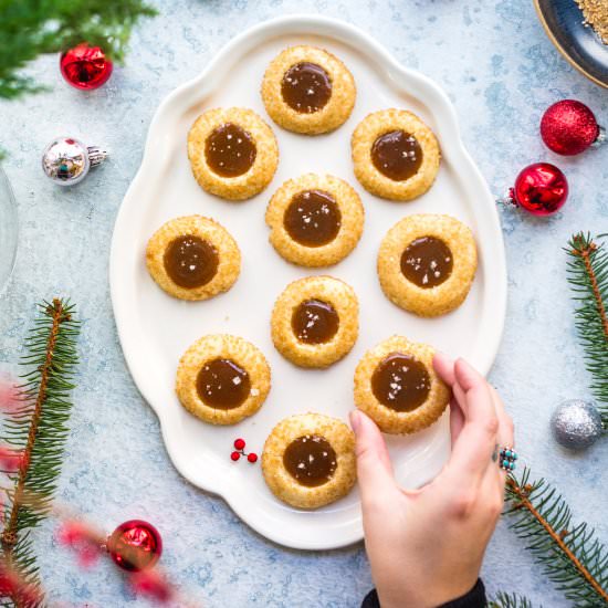 Shortbread Thumbprint Cookies