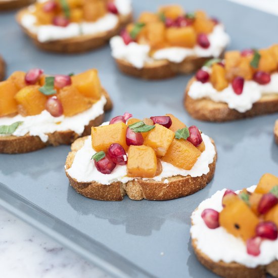 Butternut Squash Crostini