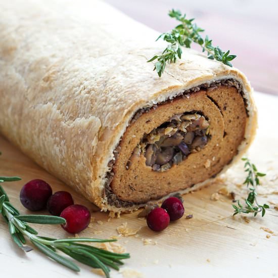 Stuffed Seitan Wellington