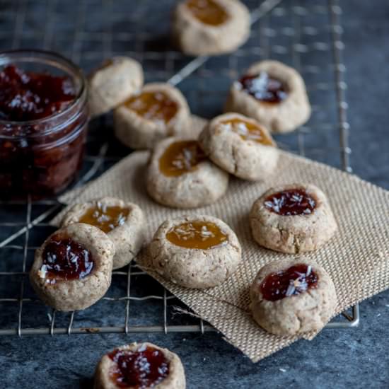 Vegan Thumbprint Cookies