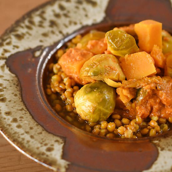 Brussels Sprouts & Butternut Curry