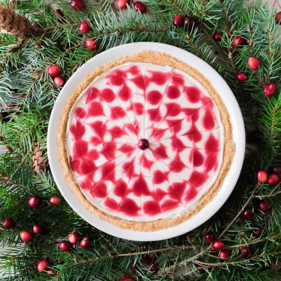 White Chocolate Cranberry Pie