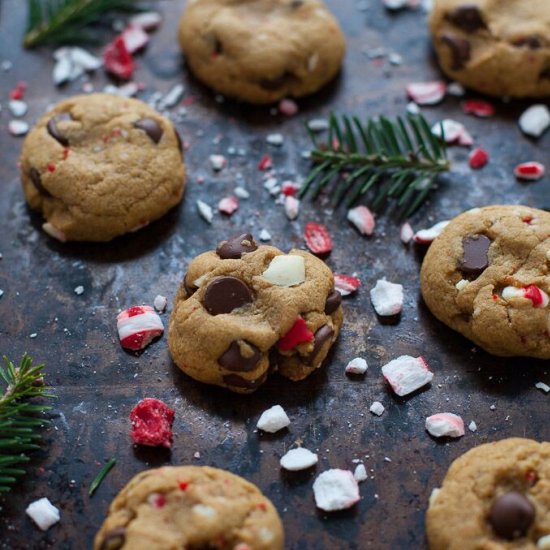 Peppermint Dark Chocolate Cookies