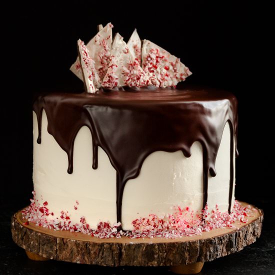 Peppermint Bark Cake