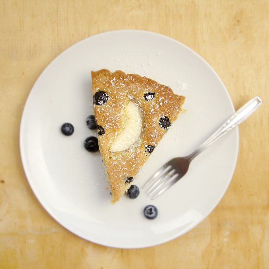 Peach and Berry Butter Cake