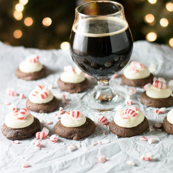 Peppermint Chocolate Stout Cookies