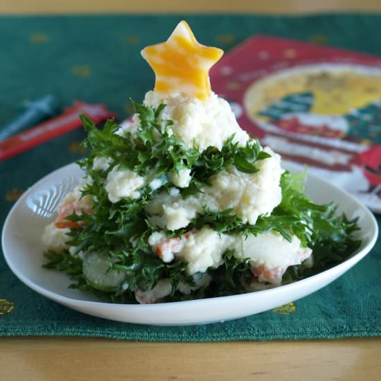 Christmas Tree Japanese Potato Salad