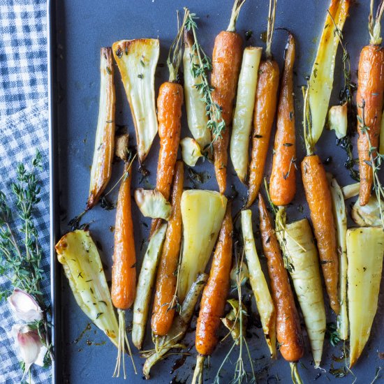 Honey Roast Root Vegetables