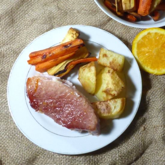 Slow Cooker Marmalade Glazed Ham