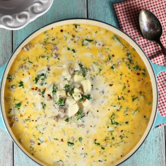 Tuscan Sausage Potato Soup