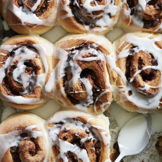 Chocolate Chip Cinnamon Rolls