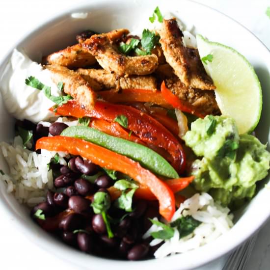 Chicken Fajita Bowls