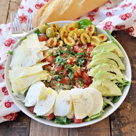 Three Cheese Mediterranean Salad