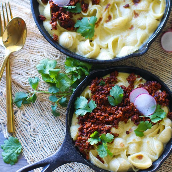 Vegan Chorizo Mac & Cheese