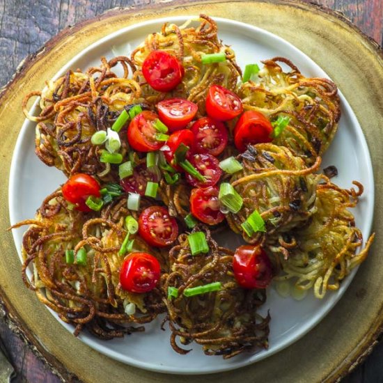 The Crispiest Potato Latkes