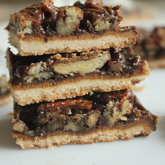 Healthy Pecan Pie Bars