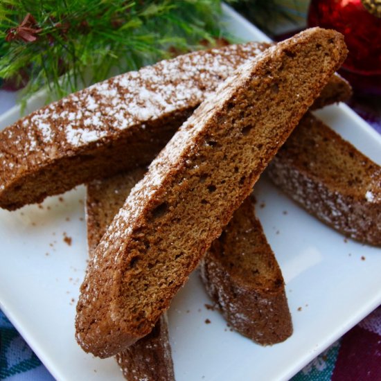 Gingerbread biscotti