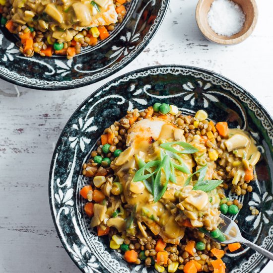 Creamy Garlic Mushroom Chicken