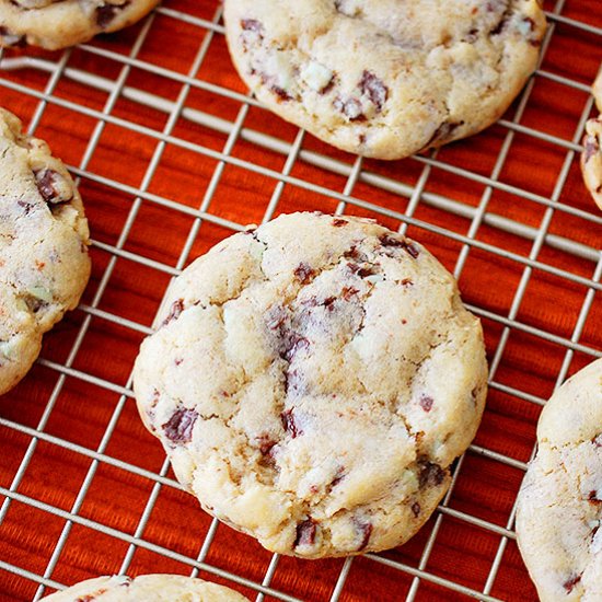 Andes creme de menthe chunk cookies