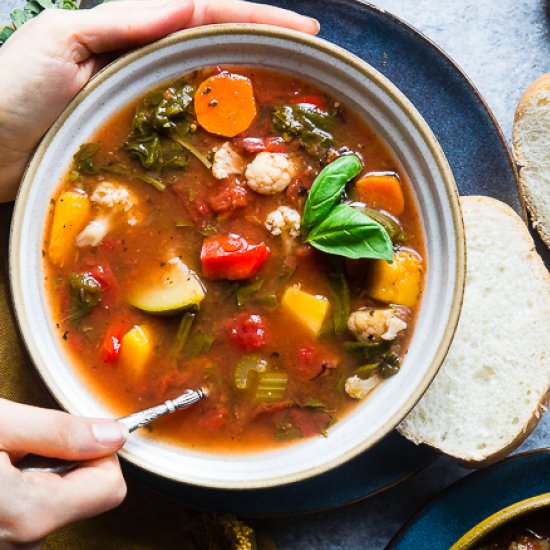 Homemade Crockpot Vegetable Soup