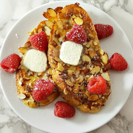 Almond Raspberry French Toast