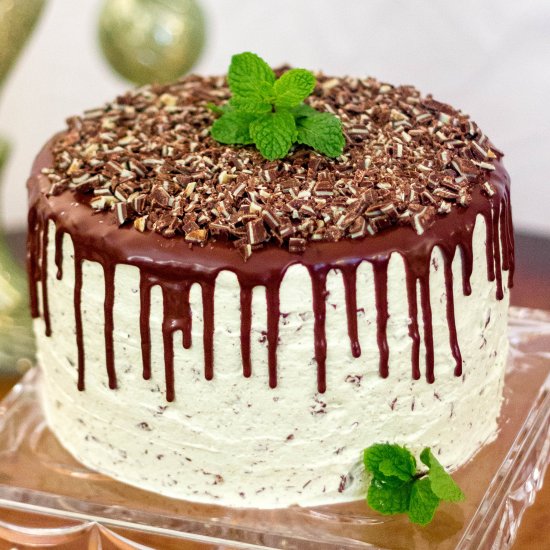 Mint Chocolate Chip Cake