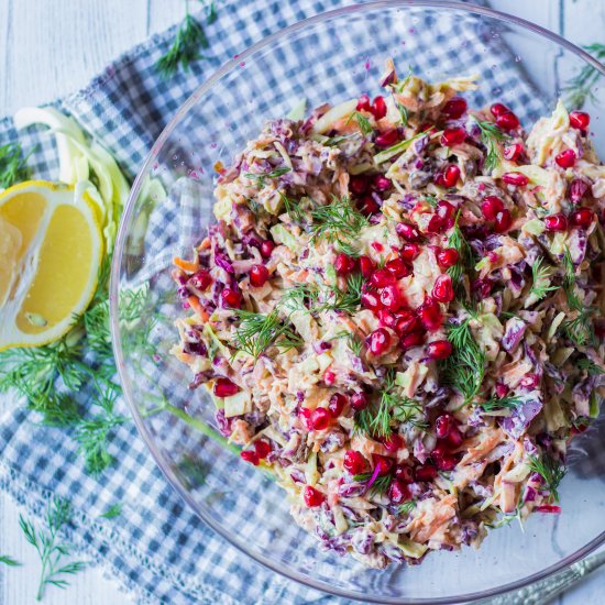 Curried Christmas Coleslaw