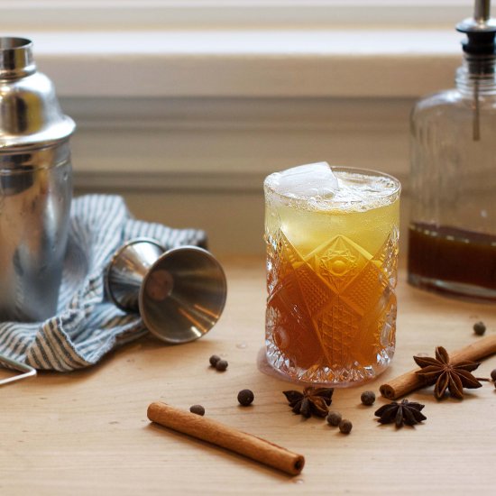 Brown Buttered Rum Cocktail