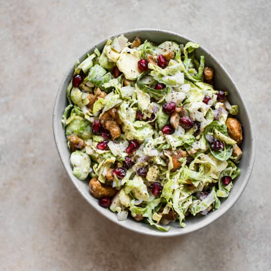 Winter Brussels Sprouts Slaw