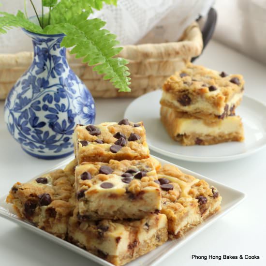 Cookie Dough Cheesecake Bars