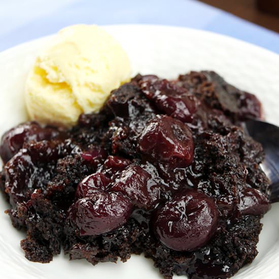 Chocolate Cherry Dump Cake