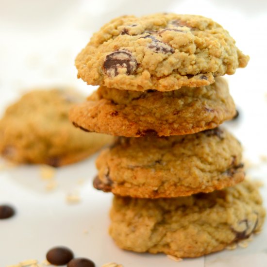 Giant Chocolate Chip Oatmeal Cookie