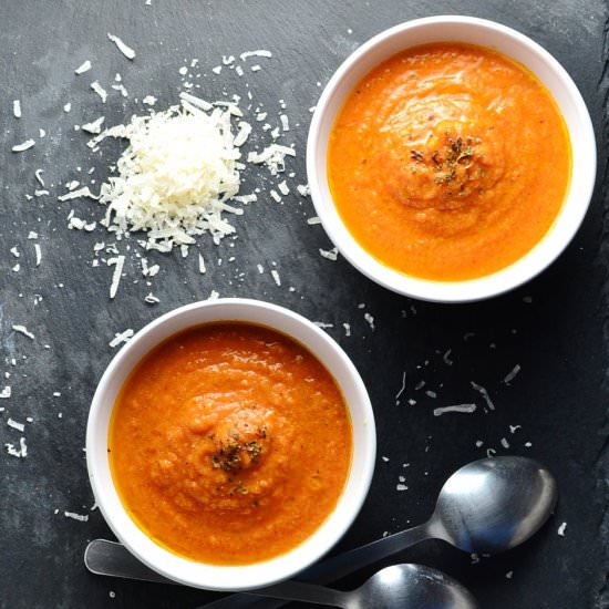 Cream of Tomato and Turkey Soup