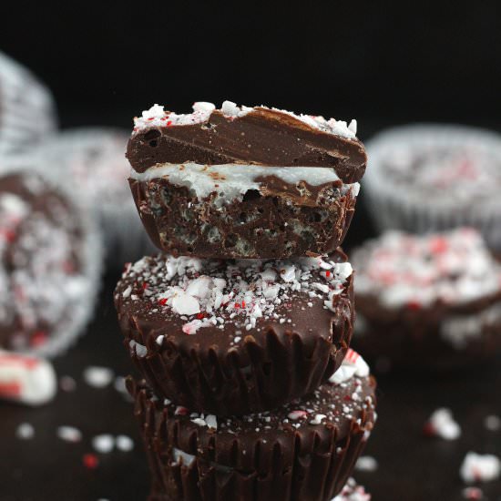 Chocolate Peppermint Crunch Cups