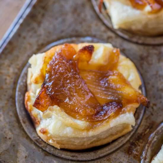 Caramelized Onion Feta Pastry Bites