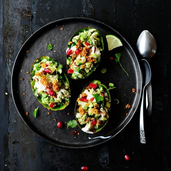 mackerel stuffed avocados