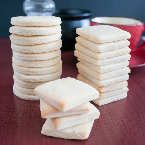 Eggless Vanilla Sugar Cookies