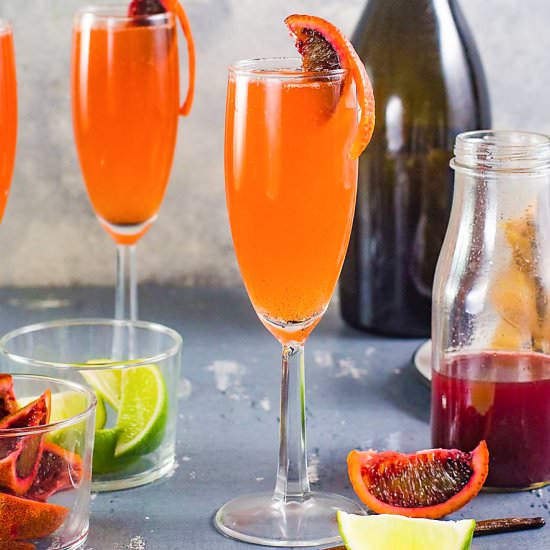 Gin and Blood Orange Mimosa