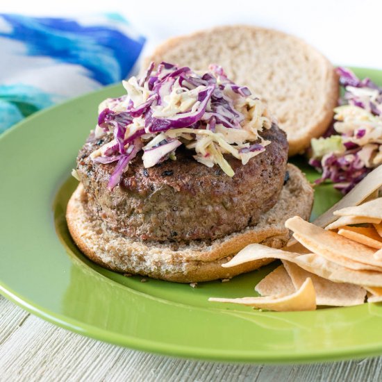 Smoky Chipotle Slaw Burger